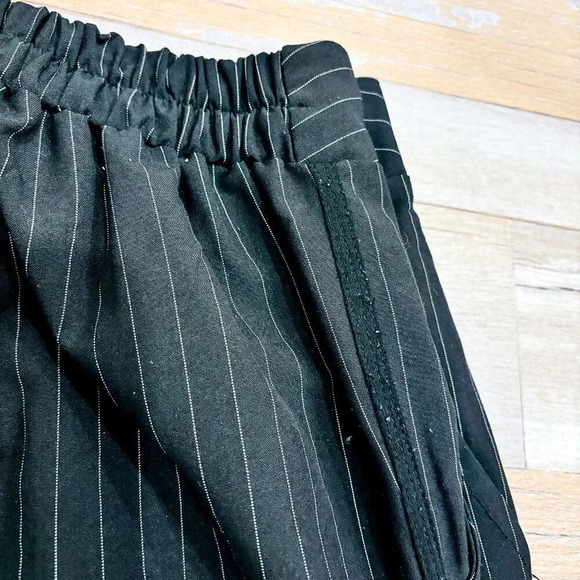 LUNA MOON Striped black pants with elastic waistband - Picture 3 of 9